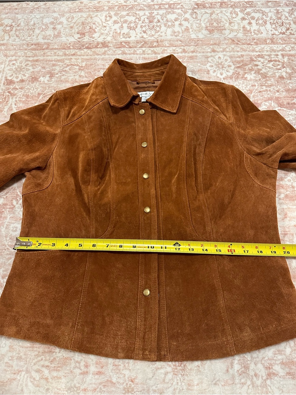 Vintage 🤎 Genuine Suede Leather Jacket - Copper - Picture 13 of 14
